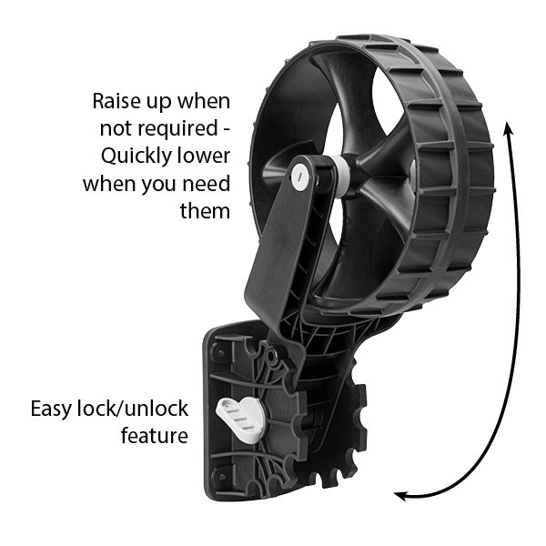 Dinghy Wheels Kit, 50-0009-51, RailBlaza